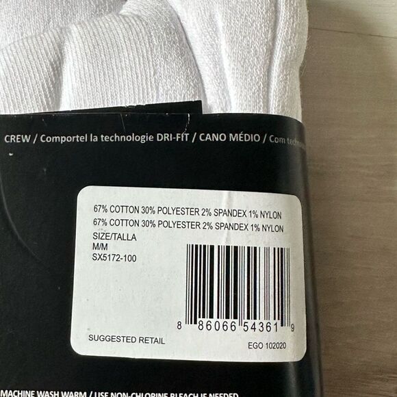 Nike Everyday Plus 6-pk Dri-FIT Cushion Crew Training Socks‎ (M6-8 W6-10) NWT - Picture 5 of 7